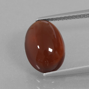 4.40克拉天然棕色桂榴石，椭圆形切割，11.8×8.3毫米，半透明