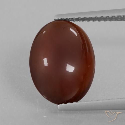 5.21ct 天然 暖棕 钙铝榴石, 椭圆形, 半透明