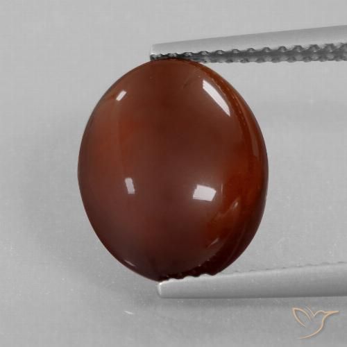 5.03ct 天然 暖棕 钙铝榴石, 椭圆形, 半透明