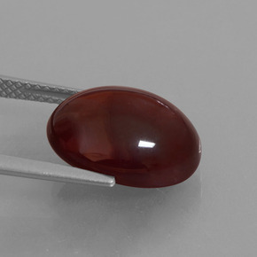 9.13克拉天然钙铝榴石，椭圆形切割，半透明