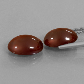 7.67克拉天然钙铝榴石，椭圆形切割，半透明