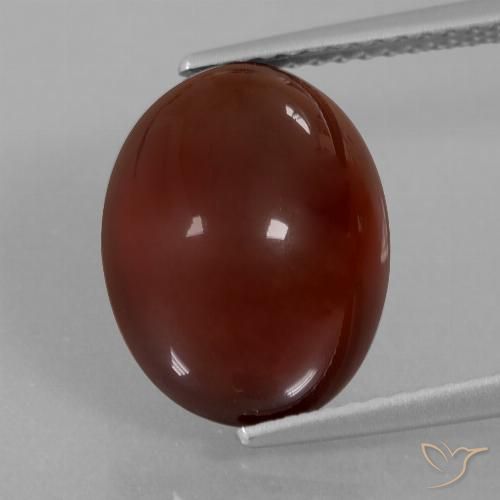 8.34ct 天然 山核桃棕 钙铝榴石, 椭圆形, 半透明