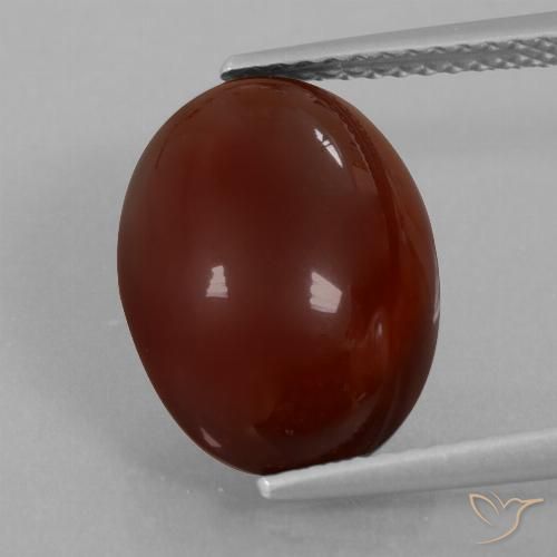 7.07ct 天然 山核桃棕 钙铝榴石, 椭圆形, 半透明