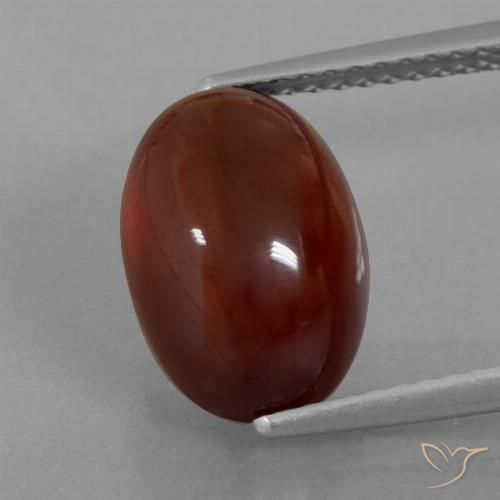 5.80ct 天然 山核桃棕 钙铝榴石, 椭圆形, 半透明