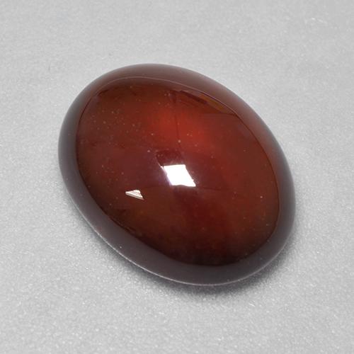 6.41克拉天然橙色桂榴石，椭圆形切割，13×10.1毫米，半透明