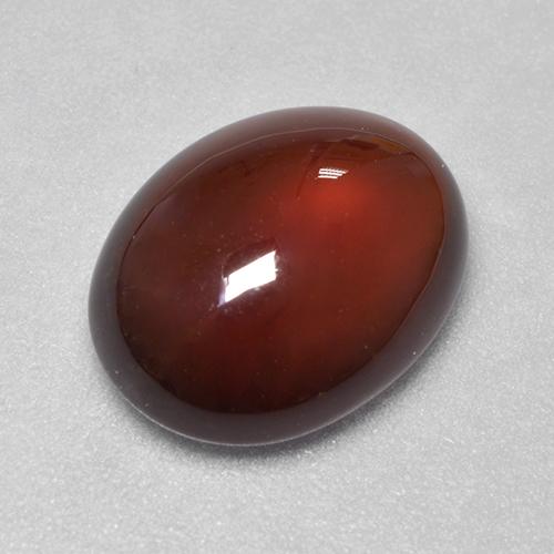 6.41克拉天然橙色桂榴石，椭圆形切割，13×10.1毫米，半透明