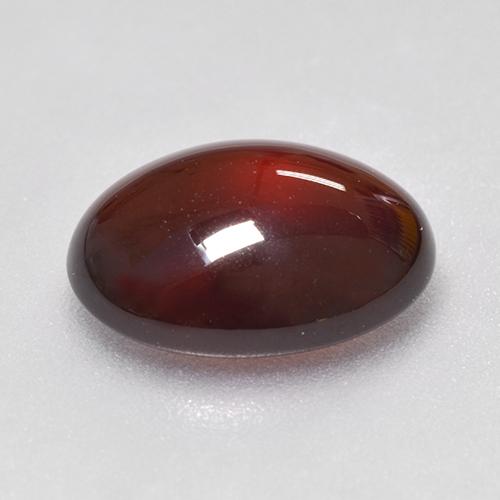6.41克拉天然橙色桂榴石，椭圆形切割，13×10.1毫米，半透明