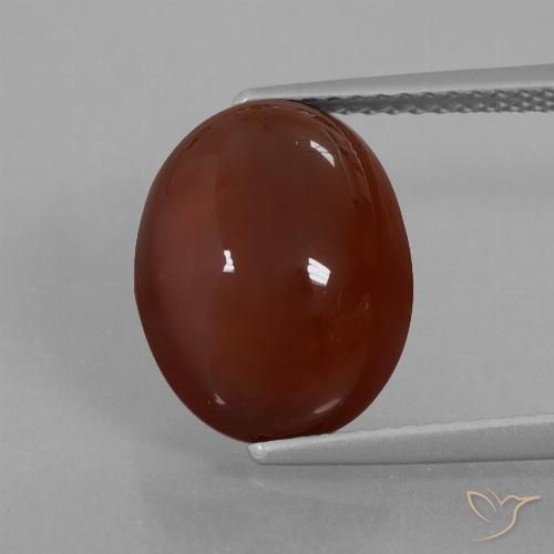 7.55ct 天然 山核桃棕 钙铝榴石, 椭圆形, 半透明