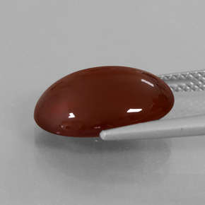 7.09克拉天然钙铝榴石，椭圆形切割，半透明