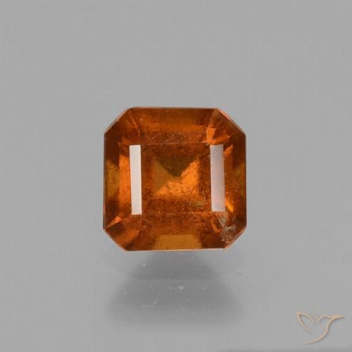 1.48ct 天然 火橙 钙铝榴石, 祖母绿式切割, VS-SI
