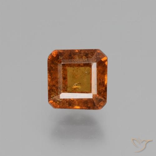 1.48ct 天然 深橙色 钙铝榴石, 祖母绿式切割, VS-SI