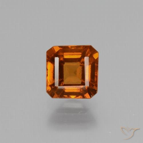 1.27ct 天然 深橙色 钙铝榴石, 祖母绿式切割, VS