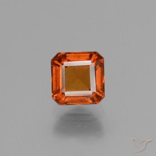 1.56ct 天然 火橙 钙铝榴石, 祖母绿式切割, VS