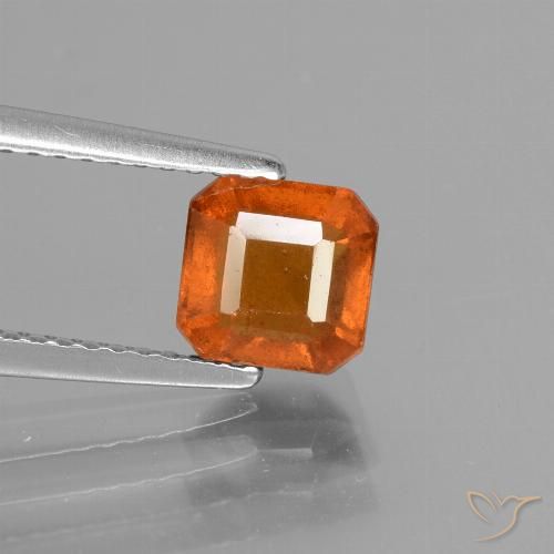 1.69ct 天然 火橙 钙铝榴石, 祖母绿式切割, VS-SI