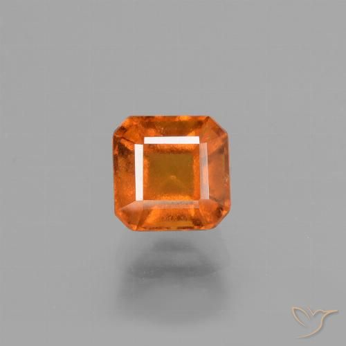 1.67ct 天然 深橙色 钙铝榴石, 祖母绿式切割, VS-SI