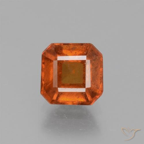 1.56ct 天然 中橙 钙铝榴石, 祖母绿式切割, VS-SI