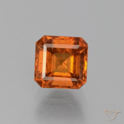 1.64ct 天然 红橙色 钙铝榴石, 祖母绿式切割, VS