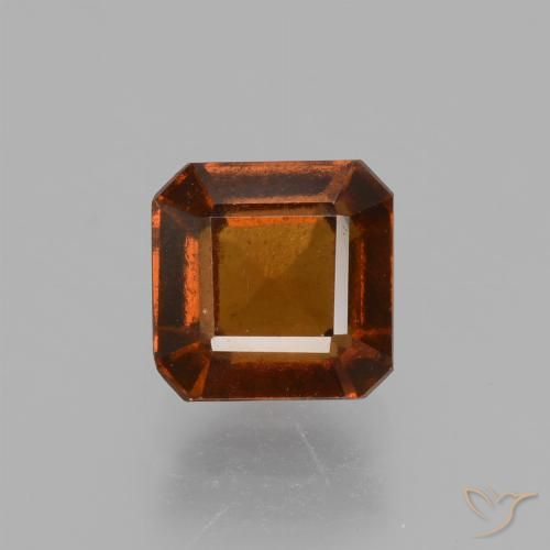 1.62ct 天然 琥珀橙 钙铝榴石, 祖母绿式切割, VS