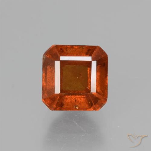 1.59ct 天然 琥珀橙 钙铝榴石, 祖母绿式切割, VS-SI