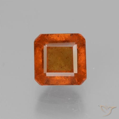 1.78ct 天然 中橙 钙铝榴石, 祖母绿式切割, VS-SI