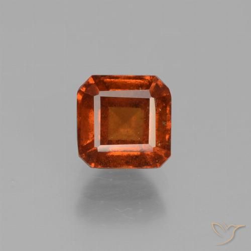 1.43ct 天然 琥珀橙 钙铝榴石, 祖母绿式切割, VS