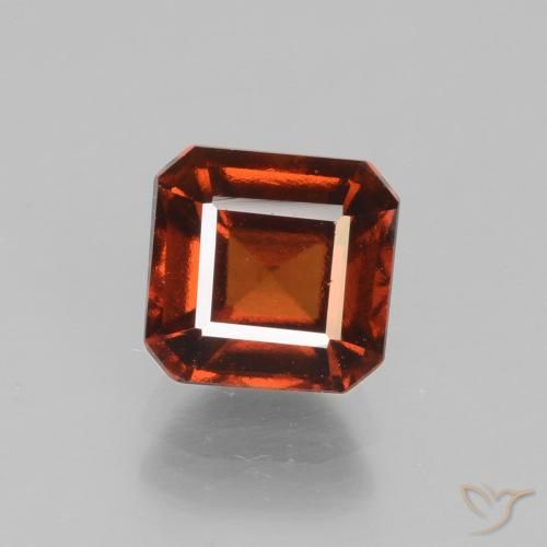 2.04ct 天然 深红橙色 钙铝榴石, 祖母绿式切割, VS