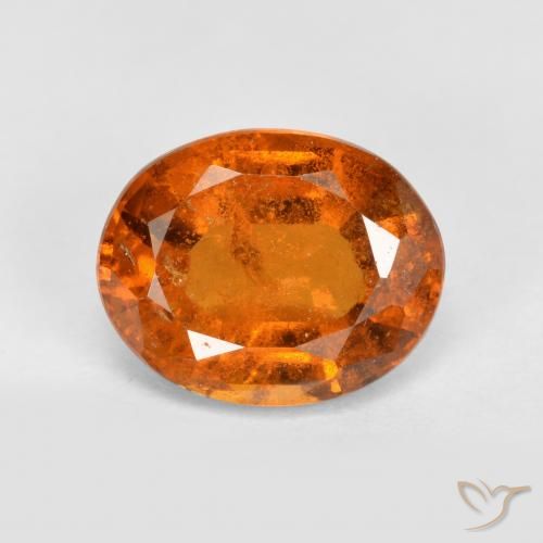 2.92ct 天然 中橙 钙铝榴石, 椭圆形, VS-SI