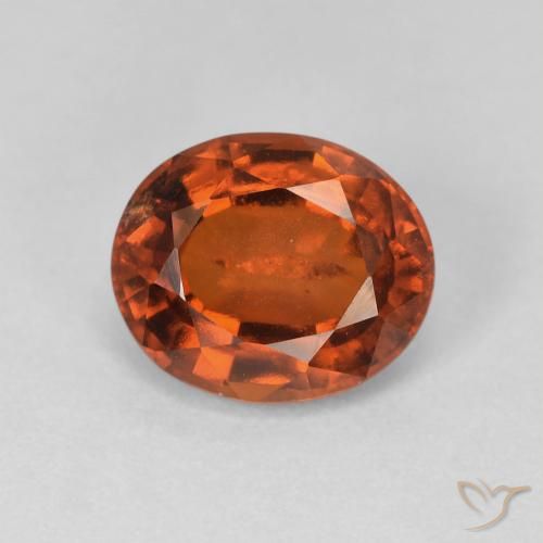 2.76ct 天然 深橙色 钙铝榴石, 椭圆形, VS