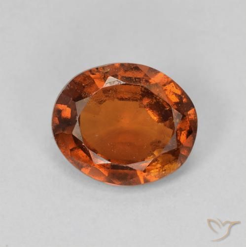 1.86ct 天然 深橙色 钙铝榴石, 椭圆形, VS-SI