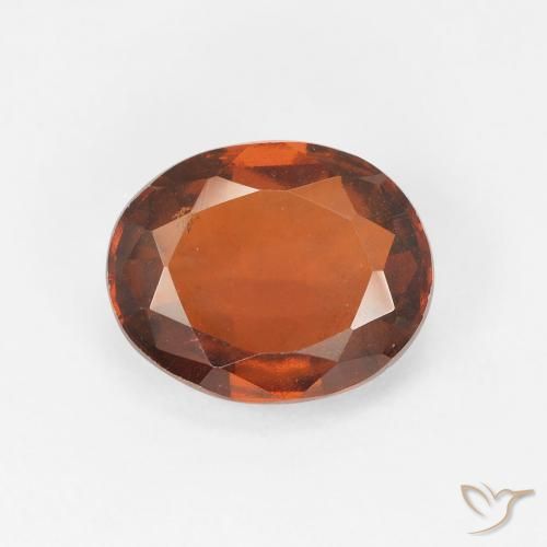 2.90ct 天然 中橙 钙铝榴石, 椭圆形, VS