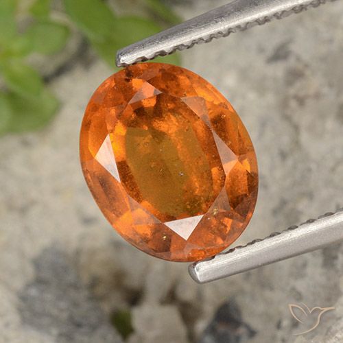 2.23ct 天然 深橙色 钙铝榴石, 椭圆形, VS-SI