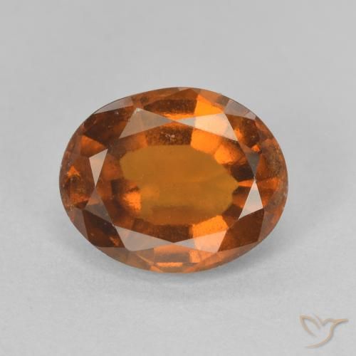 2.50ct 天然 深橙色 钙铝榴石, 椭圆形, VVS-VS