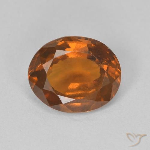 2.35ct 天然 中橙 钙铝榴石, 椭圆形, VVS-VS
