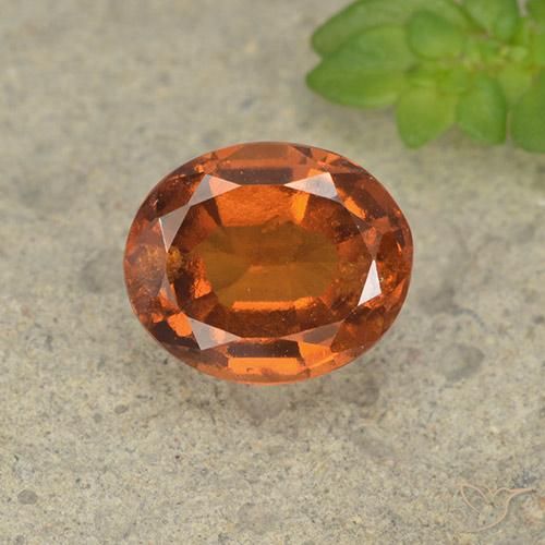2.00ct 天然 深橙色 钙铝榴石, 椭圆形, VS-SI