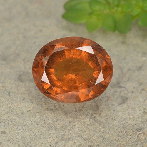 2.29ct 天然 深橙色 钙铝榴石, 椭圆形, VS-SI