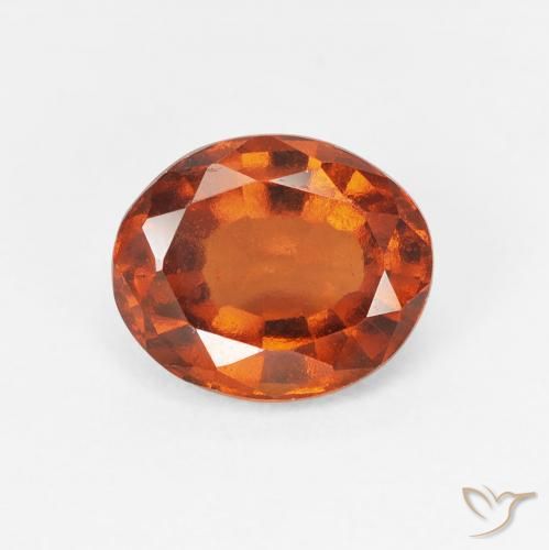 1.99ct 天然 琥珀橙 钙铝榴石, 椭圆形, VS