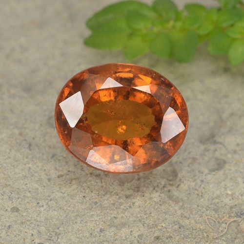 2.18ct 天然 琥珀橙 钙铝榴石, 椭圆形, VS-SI