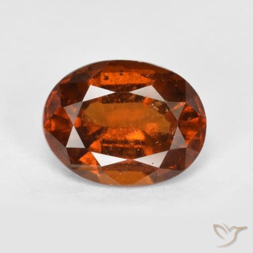 1.96ct 天然 深橙色 钙铝榴石, 椭圆形, VS-SI