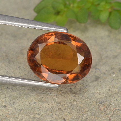 2.30ct 天然 深橙色 钙铝榴石, 椭圆形, VS-SI