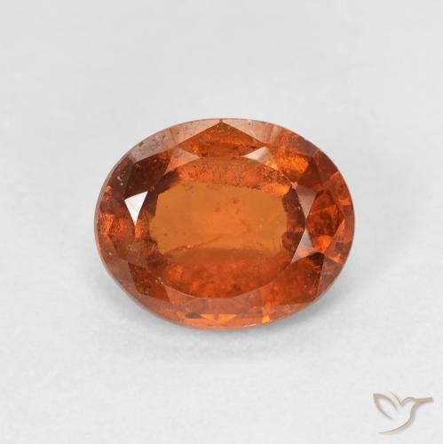 2.11ct 天然 深橙色 钙铝榴石, 椭圆形, VS-SI