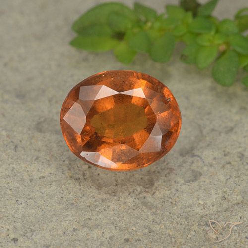 1.94ct 天然 深橙色 钙铝榴石, 椭圆形, VS-SI