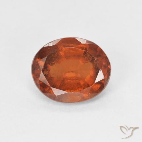 1.90ct 天然 琥珀橙 钙铝榴石, 椭圆形, VS-SI