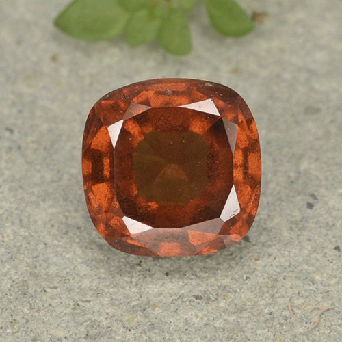1.87ct 天然 琥珀橙 钙铝榴石, 软垫, VS