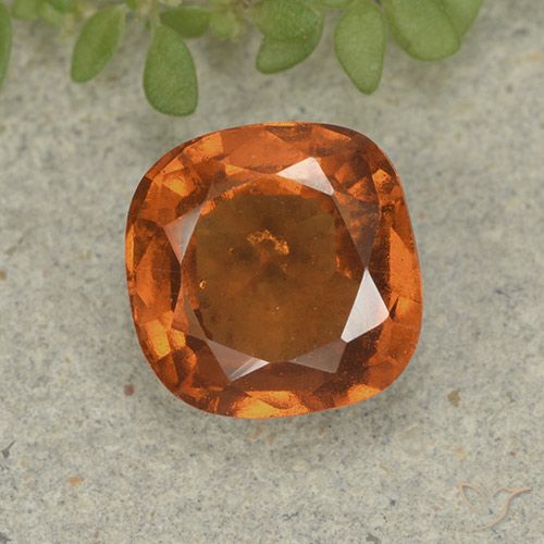 1.94ct 天然 中深橙色 钙铝榴石, 软垫, VS