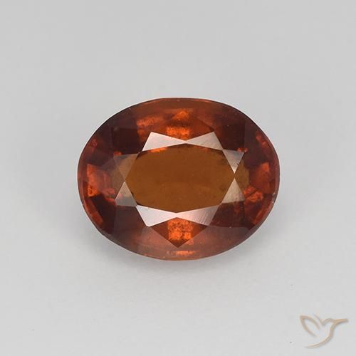 1.56ct 天然 暖棕 钙铝榴石, 椭圆形, VS