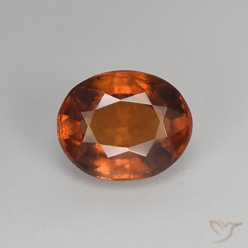 1.37ct 天然 深肉桂棕 钙铝榴石, 椭圆形, VS