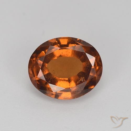 1.86ct 天然 橙棕色 钙铝榴石, 椭圆形, VS-SI