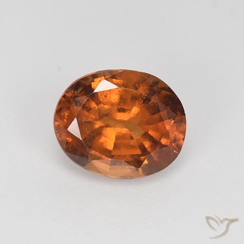 1.86ct 天然 中褐色 钙铝榴石, 椭圆形, VS-SI
