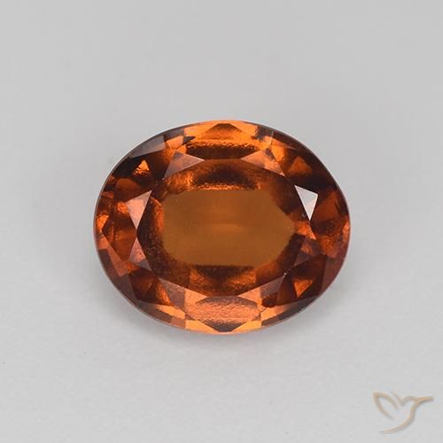 2.12ct 天然 暖棕 钙铝榴石, 椭圆形, VS