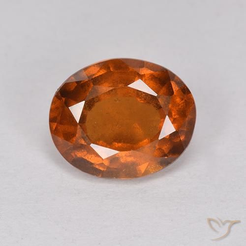1.84ct 天然 深橙色 钙铝榴石, 椭圆形, VS-SI